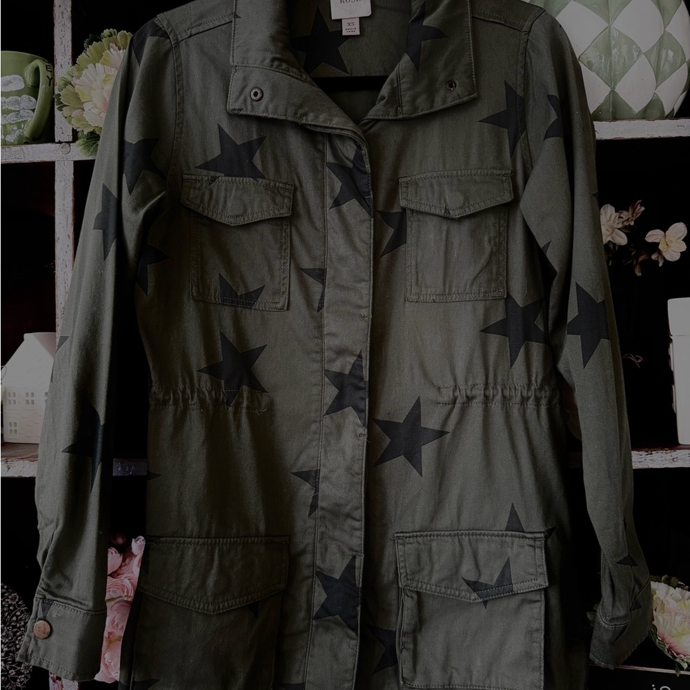 Knox Rose Green Star Utility Jacket. Good condition.Purchased it used.